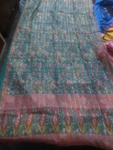 Beautiful Teal dupptta with Paisley Border
