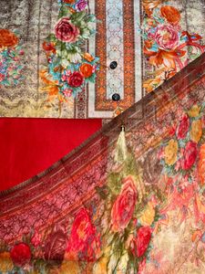 Vibrant Floral Print Indian Suit