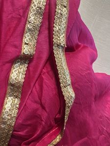 Designer Orange Kurta Set with Silver Embroidery