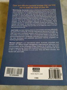 Work Smarter Not Harder Book