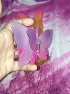 Cute Butterfly Hair Claw Clips (Set of 3)