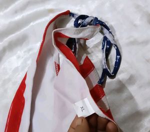 American Flag Bikini Top panty set