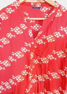 Cotton Pink Short Kurta (Women's)