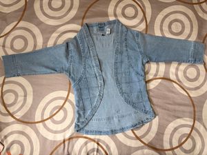 Light Wash Denim Shrug
