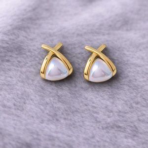 Pearl &amp; Gold Tone Earrings