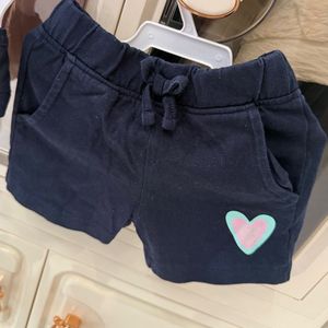 Navy Heart Print t-shirt &amp; shorts