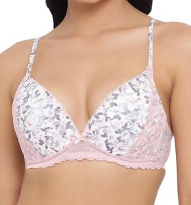 Clovia Padded Nonwired Floral Lace Bra