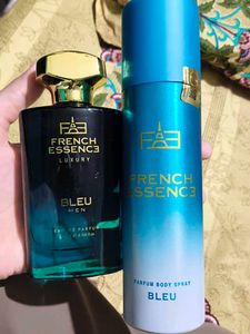 French Essence Bleu Men Perfume Set