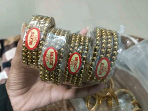 Gold Tone Beaded Bracelets
