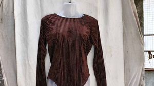 I. Velvet Ribbed Bodysuit