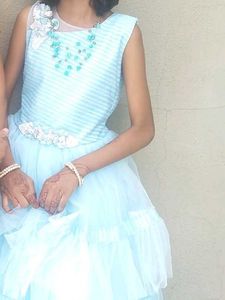 Blue Party Dress For Teenage Girls