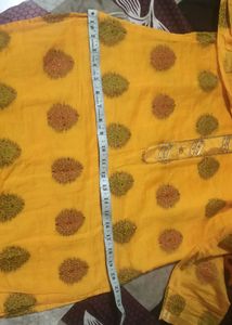 Yellow Embroidered Kurta Set with Dupatta