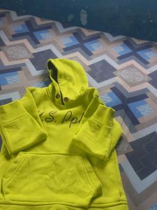 Bright Yellow Hoodie with Pocket