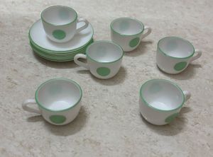 🆕Bone China Cup &amp; Saucer Set Of 12
