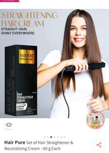 Hair Pure Straightener Cream Set pack of 3
