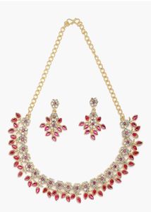 Rose Gold Floral Jewelry Set