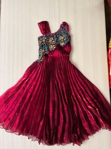 Stunning Embellished Pleated Gown