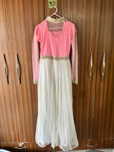 Elegant Pink &amp; White gown