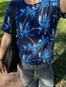 New with tag Navy Palm Tree Print T-Shirt