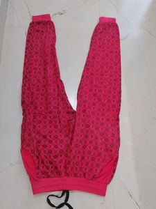 Vibrant Pink Printed Lounge Pants