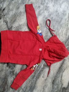 Combo Of Hudi,top And 2 Jins Set