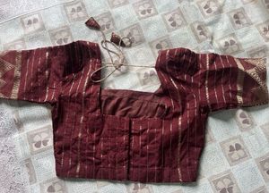 Seematti brown saree with blouse