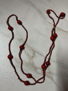 (New) Bundle of 3 Red Beaded Necklaces