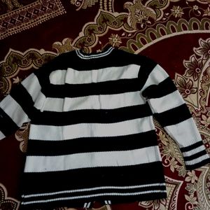 Varsity Striped Knit Cardigan
