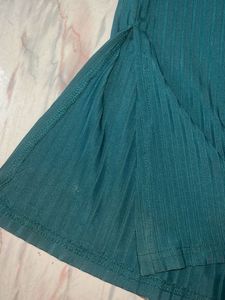 Ribbed Mock Neck Long Sleeve Top with bottom