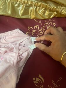 Cute Pink Briefs with Floral Embroidery