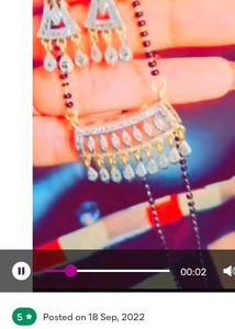 Elegant Mangalsutra &amp; Earring Set