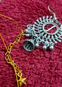 Elegant Lotus Design Necklace &amp; Earring Set