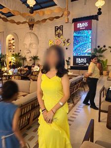 Chic Yellow Ruffled Maxi Dress