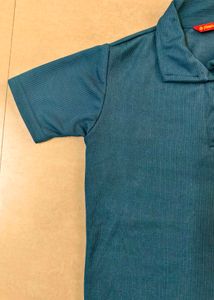Women's Blue Polo T-Shirt
