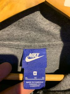 Nike Gray Zip-Up Hoodie
