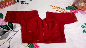 Red Saree With Blouse