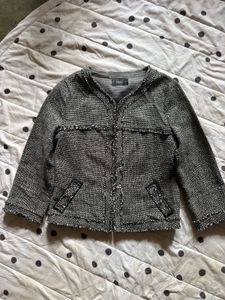 Chic Tweed Textured Jacket