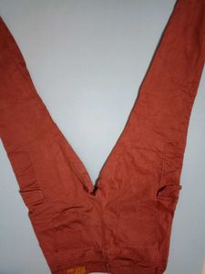 Orange Cargo Pants