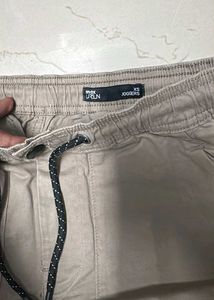 Men's Beige Cargo Joggers