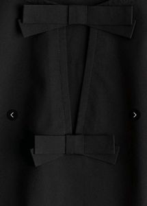 Chic Black Bow Detail Cap Sleeve Top