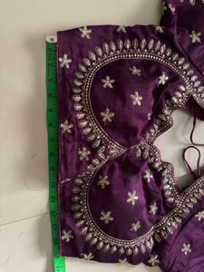 Stunning Embroidered Purple Blouse