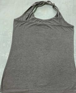 Grey Racerback Tank Top