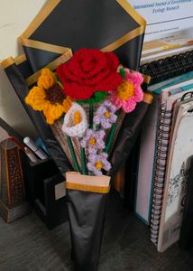 Crocheted Flower Bouquet