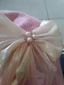 Elegant Pearl Drop Earrings with bow