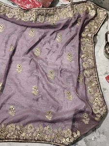 Elegant Embroidered Saree