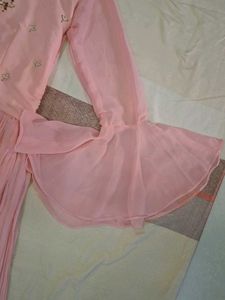 Elegant Pink Ethnic Gown