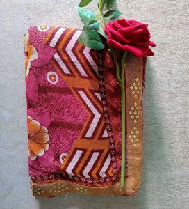 Vibrant Floral Saree