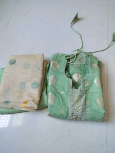Elegant Green Kurta Set with Dupatta