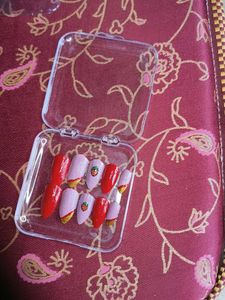 🍓 Handmade Strawberry Press-On Nails 🍓