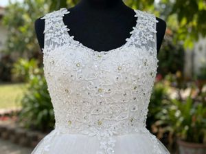 free delivery 🚚 Elegant White Bridal Gown❄️💠
